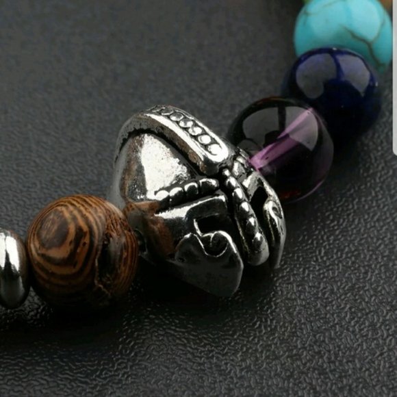 Chakra Wooden Bead Necklace Namaste Yoga Meditate - Picture 2 of 4
